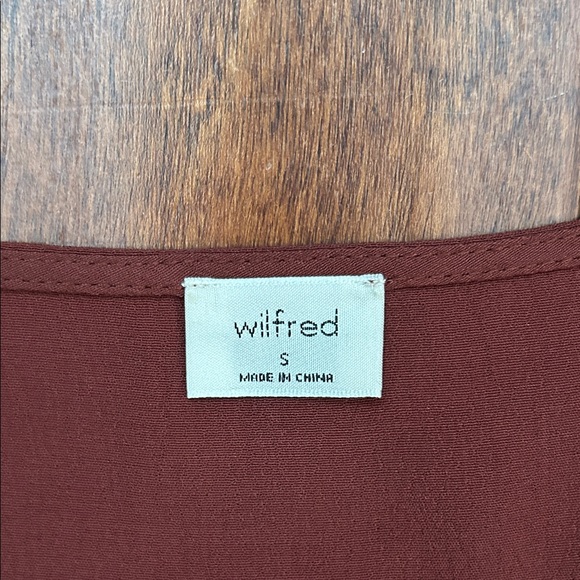 Aritzia Wilfred New Gallery Long Sleeve Button Front Dress in Rustique, Size S - Picture 13 of 14